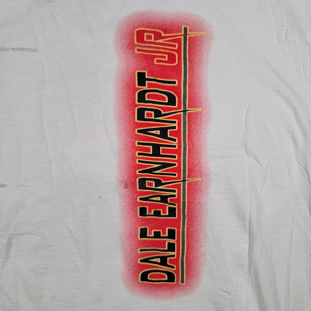 Dale Earnhardt Jr Budweiser Racing T Shirt Nascar Men's Sz XL White Delta Pro - Picture 5 of 8